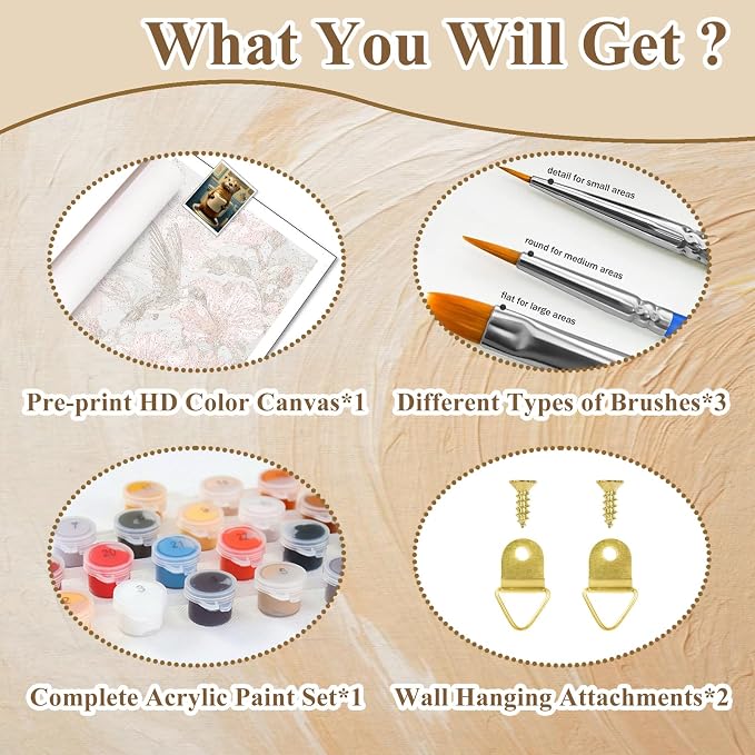Funny Paint by Numbers Kit for Adults, Paint by Number for Adults 16x20 in