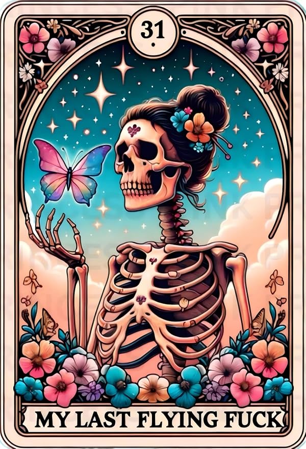 GQYCZZ Skull Diamond Art Kits for Adults，Tarot Skull Last Flying Diamond Painting Kits for Beginners, Round 5D Paint with Diamonds Pictures Gem Art Painting Kits DIY Adult Crafts Kits 12x16inch