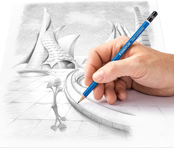 STAEDTLER Mars Lumograph 5H Graphite Art Drawing Pencil, 6 Pencils