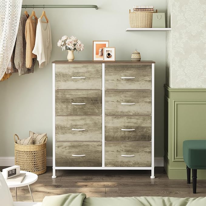 OLIXIS 8 Drawer Storage Dresser for Bedroom, Closet Organizers Units