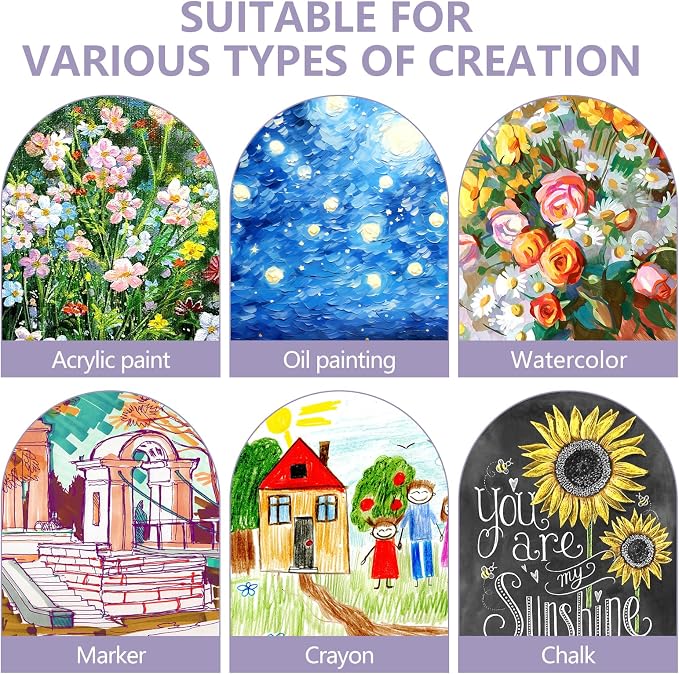 ESRICH Canvas Boards for Painting 12x16 Inch, 3 Pack Canvas for Painting Cotton Primed Acid Free Large Blank Canvas Panels for Oil Paint, Watercolor, Acrylic Paint, Gouache and Tempera.