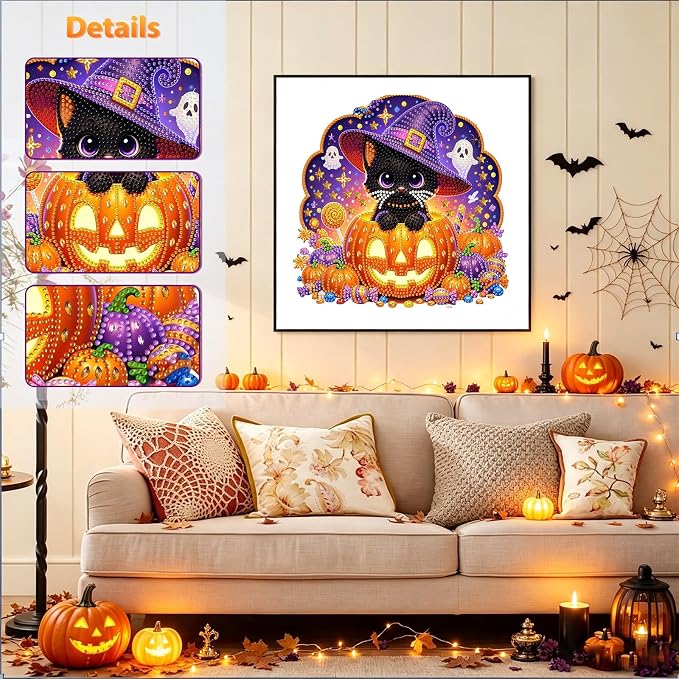 Halloween Diamond Art Kits for Adults Special Shape Diamond Painting