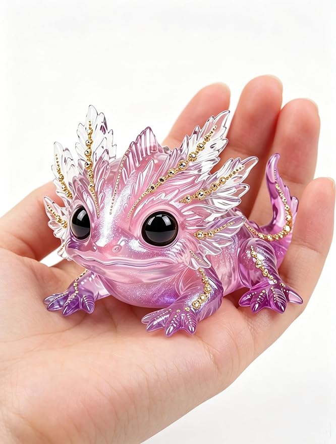 Resin Axolotl Resin Molds Silicone, 3D Detailed Animal Silicone Molds, Flexible Effortless Demoldable Epoxy Resin Molds, Thickened Deep Epoxy Molds for Art Crafts, Gift, and Home Decor