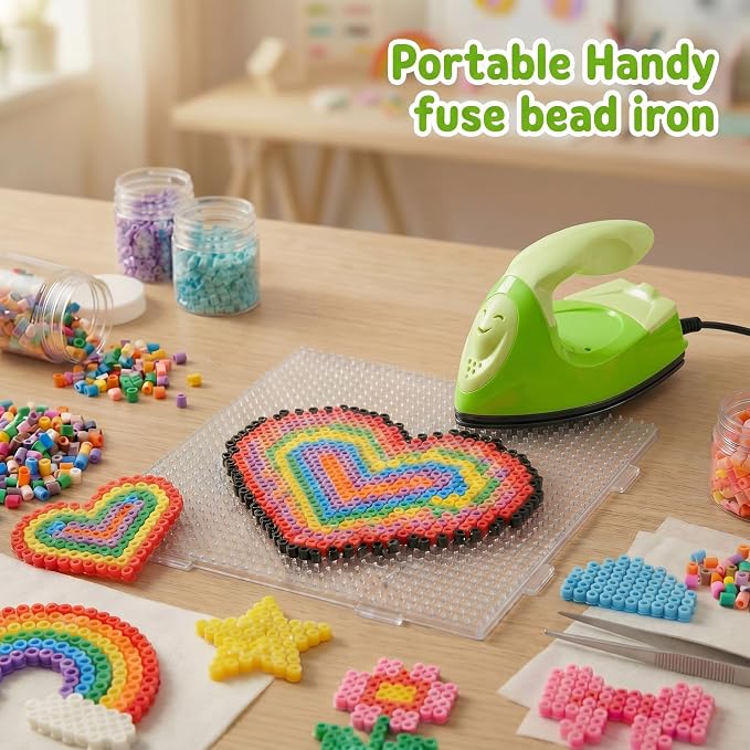 Honoson Mini Craft Iron with Charging Base Tiny,Green Series