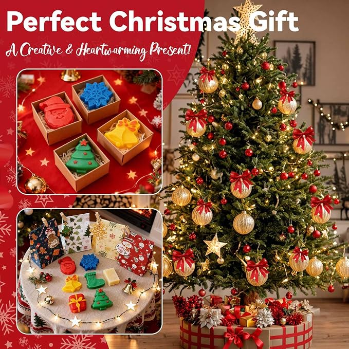 MuseLuxe Christmas Soap Making Kit for Adults