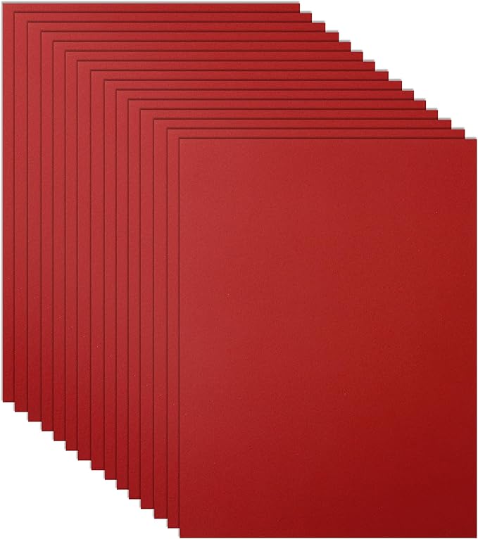Guakicae 100 Sheets Dark Red Cardstock 8.5 x 11 Certificate Paper 75lb