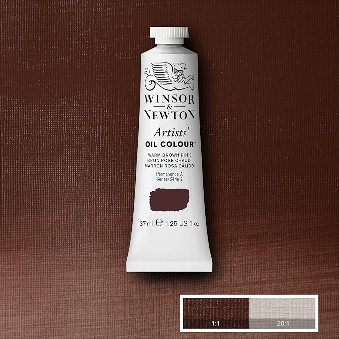 Winsor & Newton Artists' Oil Paint, 37ml Tube, Warm Brown Pink