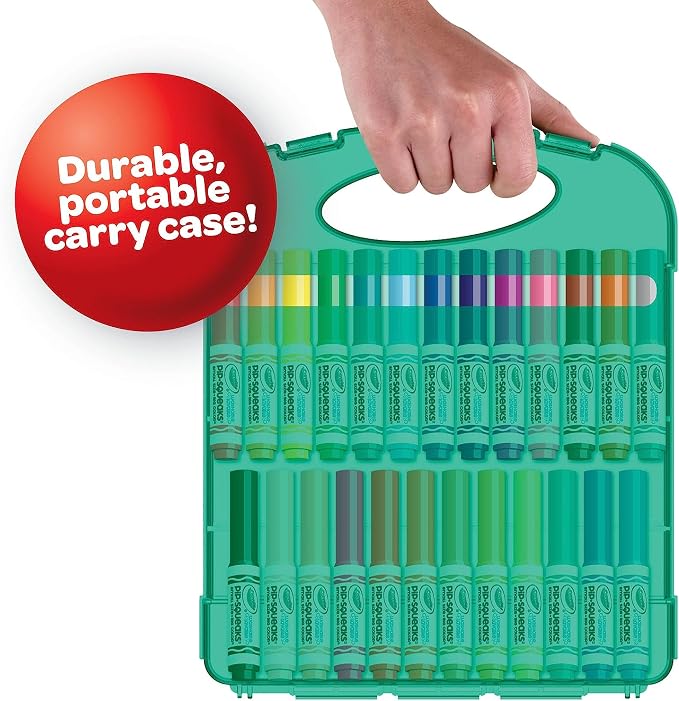 Crayola Pip-Squeaks Washable Markers 65ct, Coloring Art Supplies for Kids