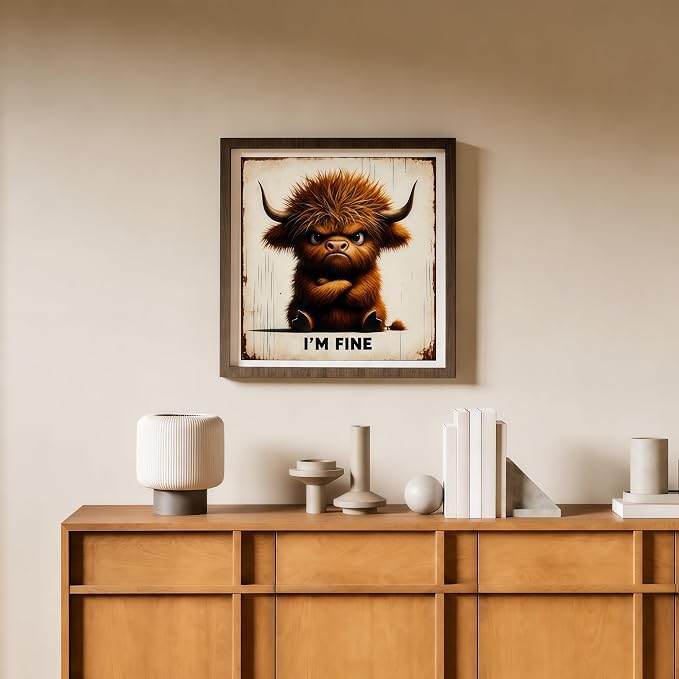 XSJDBYYQ Highland Cow Diamond Art Kits for Adults, 5D DIY Diamond Painting