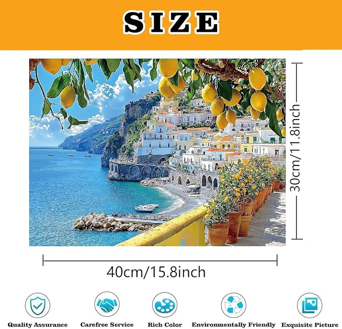 Seaside Scenery Paint by Numbers Kit for Adults,Color By Numbers for Adults | Scenery Decor Painting by Number On Canvas, Paint Number Artist Funny Without Frame DIY, Home Wall Decor, 12x16in