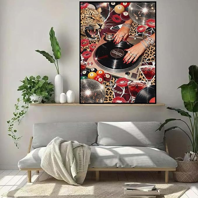 Trendy Cheetah Diamond Art Kits for Adults 12 x 16inch
