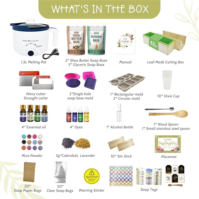 PIUH Premium Soap Making Kit for Adults Making Soaps