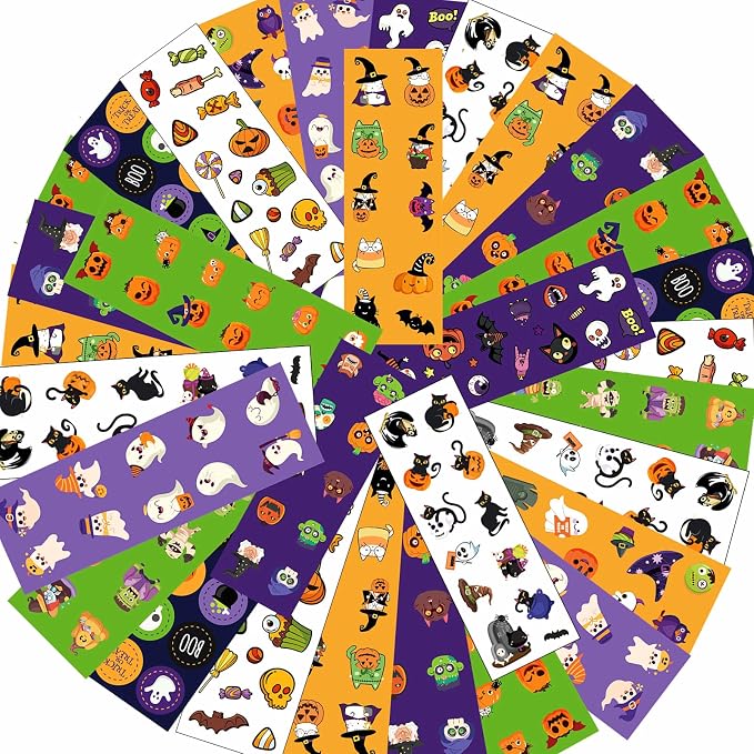 1200+PCS Cute Halloween Stickers for Kids - Party Favors Gifts & Decoration