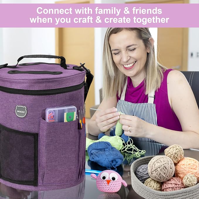 79Pc Crochet Kit,Crocheting Starter Kits with Waterproof Bag & Accessories