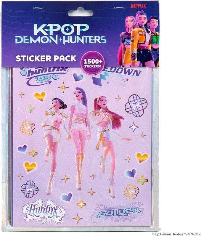 Horizon Group USA Sticker Book, Kpop Demon Hunters, 1500+ Stickers
