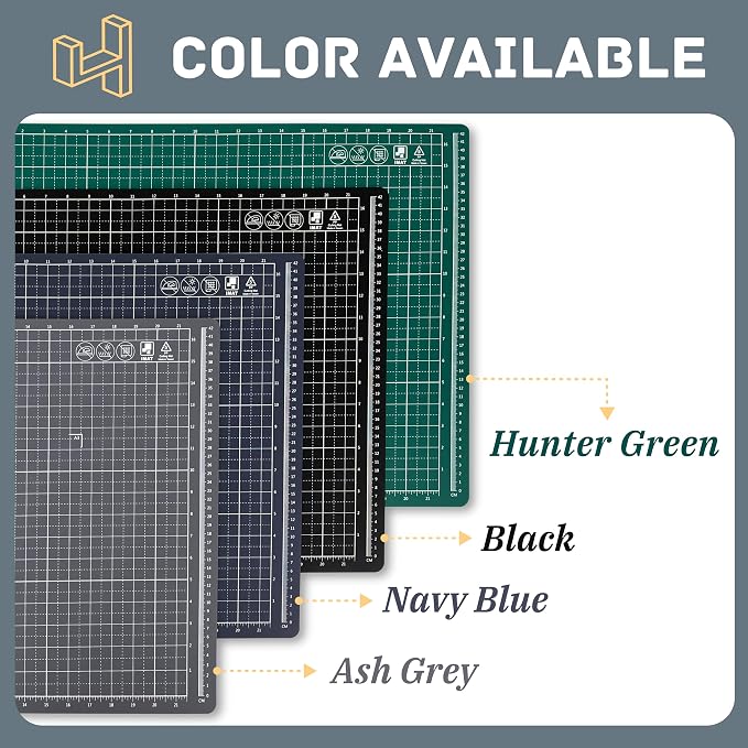 iMAT Flip Cutting Mat Note A1 Foldable Double-Sided Navy Blue