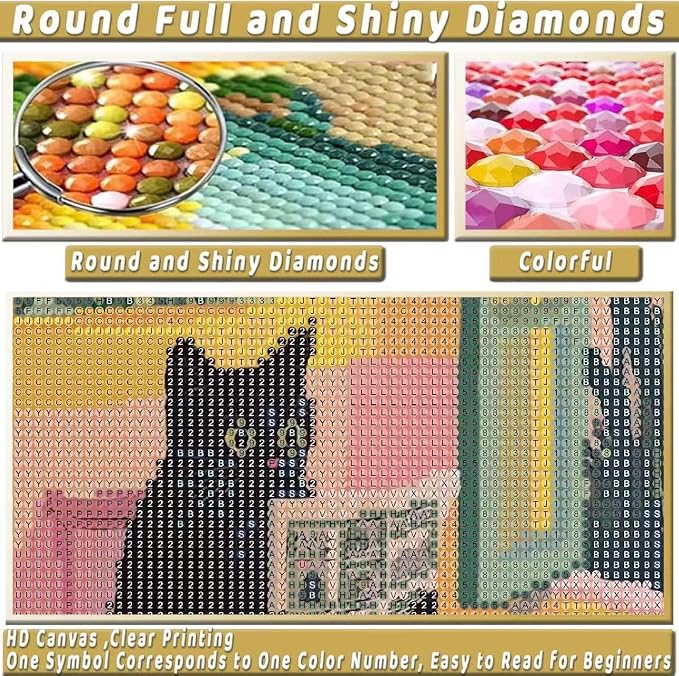 Black Cat Diamond Art Kits for Adults Diamond Painting Kit for Beginner