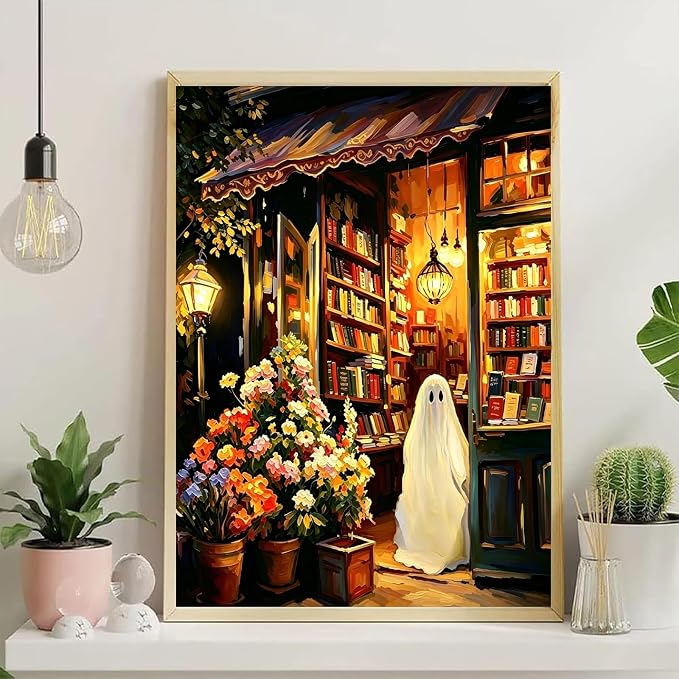 YarnWhimsy Halloween Paint by Numbers Kit for Adults 16x20 inch
