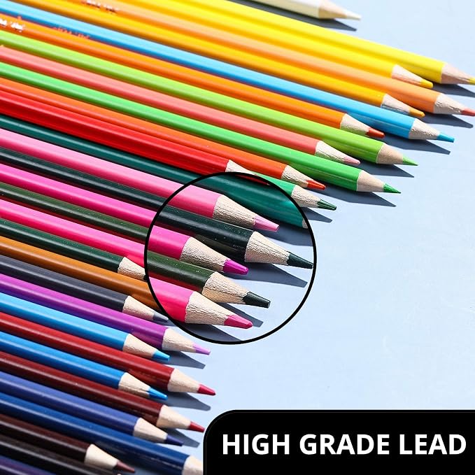 Mr. Pen- Colored Pencils for Adult Coloring Books, 36 Pack | Soft Core Color Pencils for Adult Coloring Book, Drawing, Sketching, Blending & Shading-Art Supplies