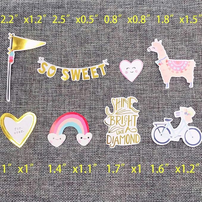 Scrapbook Stickers,80pcs Cardstock Stickers Love Stickers Decorative Masking Stickers for Personalize Laptop Scrapbook Daily Planner and Crafts
