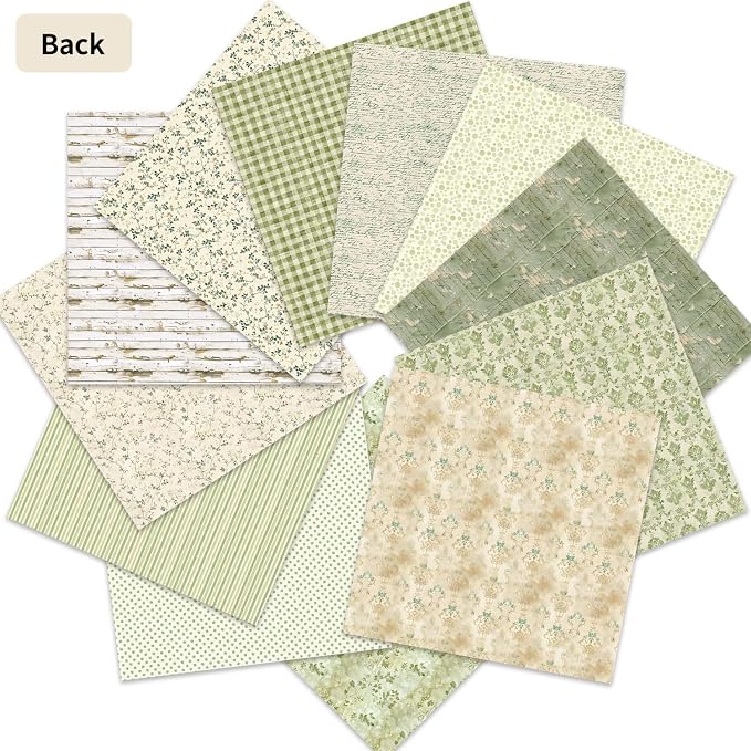 12×12 Boho Scrapbook Paper Vintage Flower Pattern Paper Pad,24 Sheets Double-Sided Bobo Floral Scrapbooking CardStock Papers Pad for Holiday Cardmaking DIY Journaling.