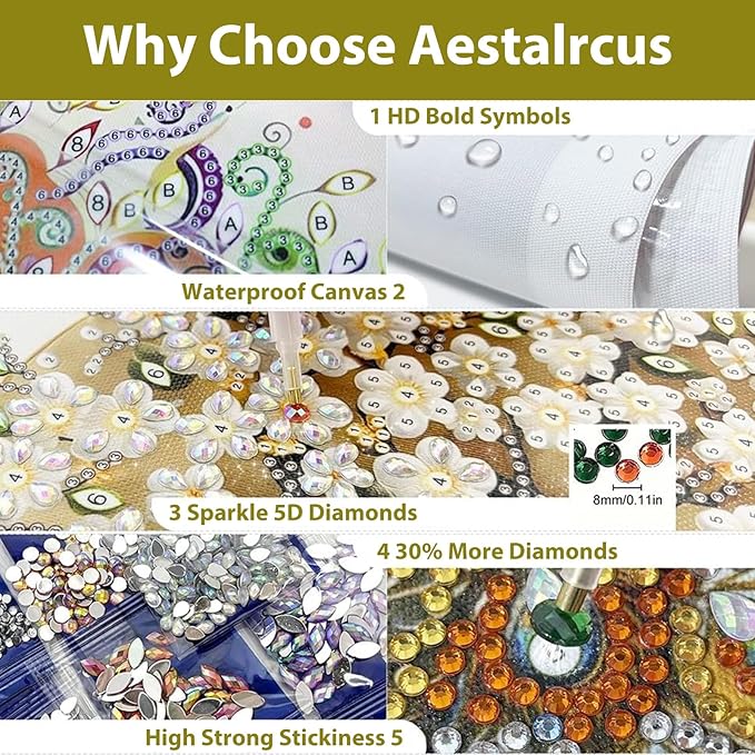 Special Shape Diamond Art Kits for Adults Beginners
