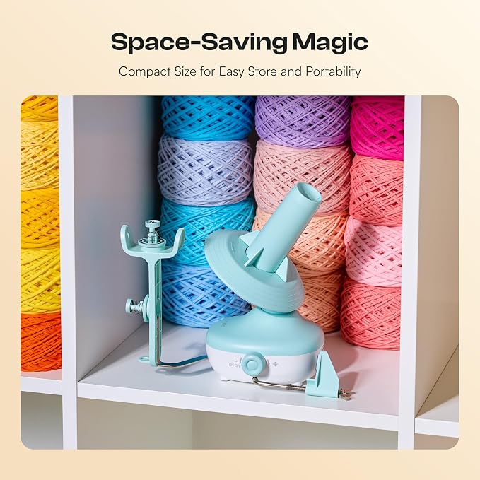 Caydo Electric Yarn Winder, Effortless Yarn Organizer for Crochet Lovers