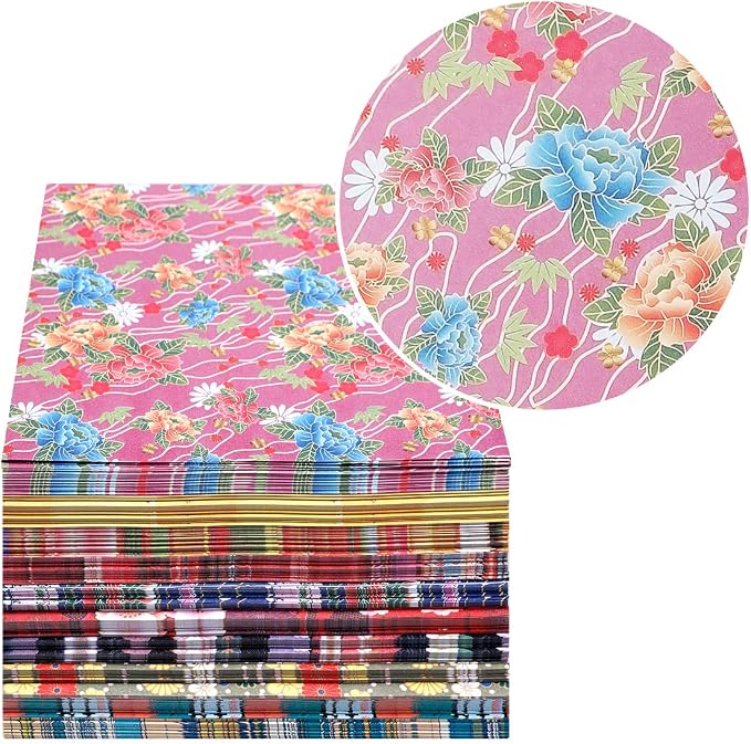 Japanese Washi Origami Paper 500 Sheets, 10 Vivid Colors, Colors Make Colorful and Easy Origami,6 Inch Square Sheet, Papers, Arts and Crafts Projects (E-Book Included)