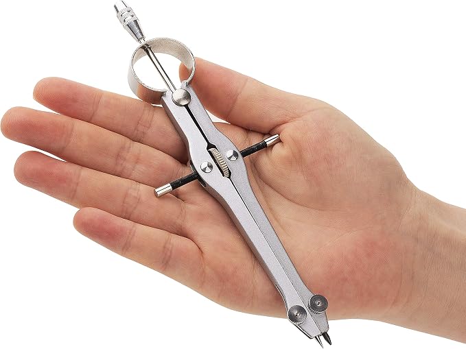 Mr. Pen- Professional Compass for Geometry, Extra Lead | Metal Compass Drawing Tool for Students, Drafting and Engineering, Technical Drawings, Circles and Geometry Projects