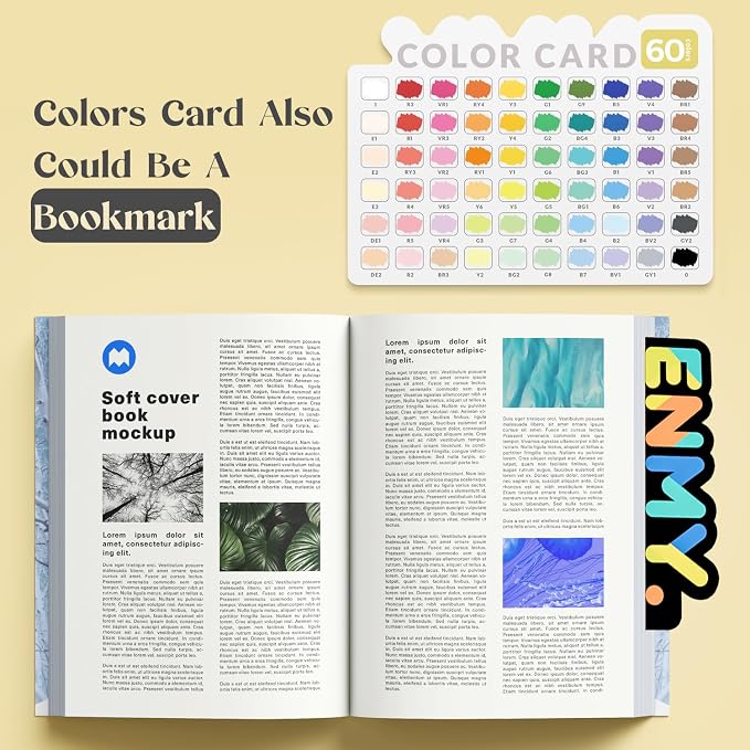 60 Colors Acrylic Paint Markers, Direct Liquid Acrylic Paint Marker Pen, Fabric Markers for Textile, Canvas, Rock, Glass, Wood, Paper, DIY, Acrylic Coloring Pens for DIY Craft Supplies