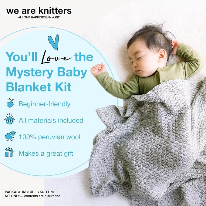 We Are Knitters Mystery Baby Blanket: My First Kit
