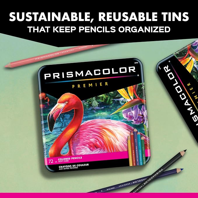 Prismacolor Premier Colored Pencils,Soft Core,Botanical Garden Set,- Adult Coloring,Drawing,Creative,Art Supplies,12 Count (Pack of 12)