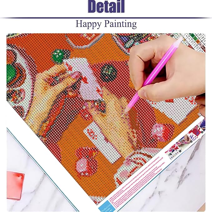 6 Pack Poker Diamond Art Kits for Adults Diamond Painting Kit for Beginner | Vintage 5D DIY Diamond Dots Full Drill Crafts for Gem Art Dot Art for Adults Home Wall Decor for Teens Boys Girls 12x16 inch