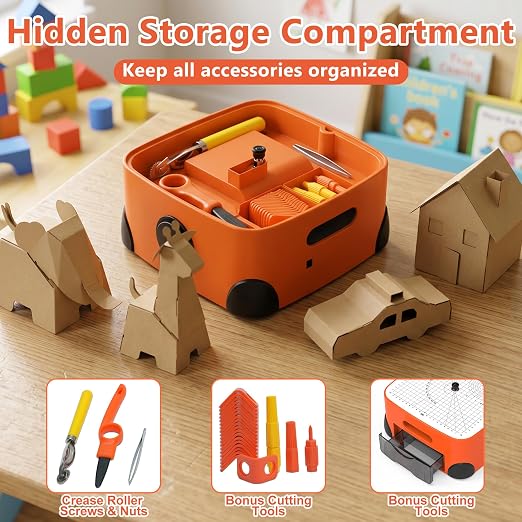 Safe Power Cardboard Cutter for Kids - Include Cutting Tools