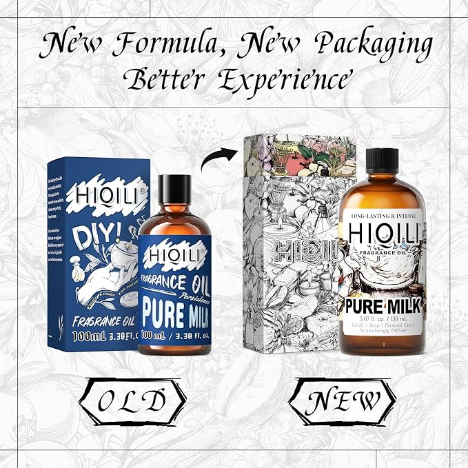 HIQILI Pure Milk Fragrance Oil for Soap Making & Body Wash - 5.07 Fl Oz