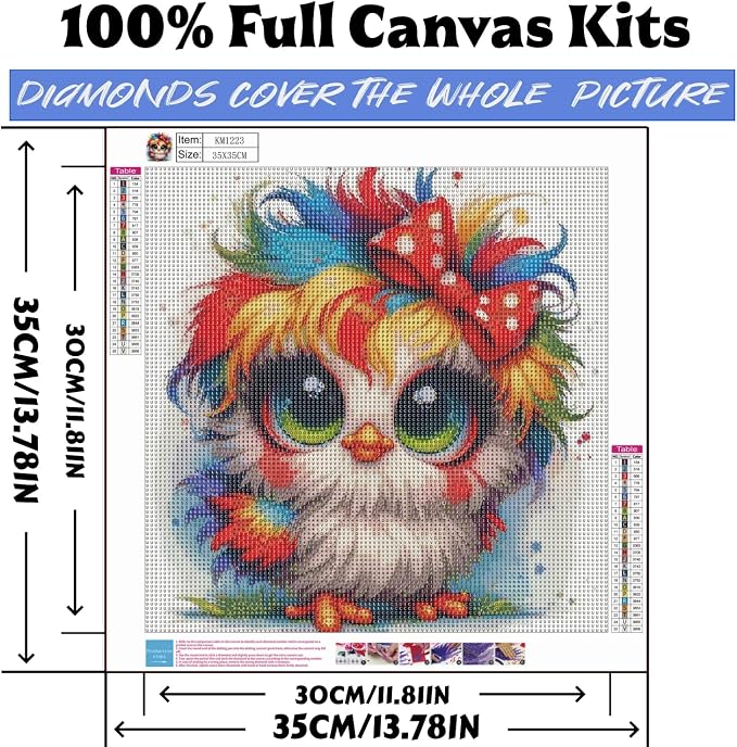 XSJDBYYQ Cute Baby Chick Diamond Art Kits for Adults, 5D Diamond Painting