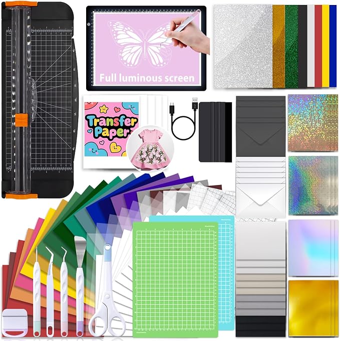 Convend 103-Piece Accessories Kit for Joy Xtra with HTV and Card Supplies