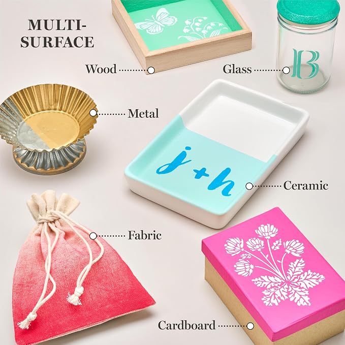 Martha Stewart, Multi-Surface Satin 12 pc Paint Set, Solar Brights