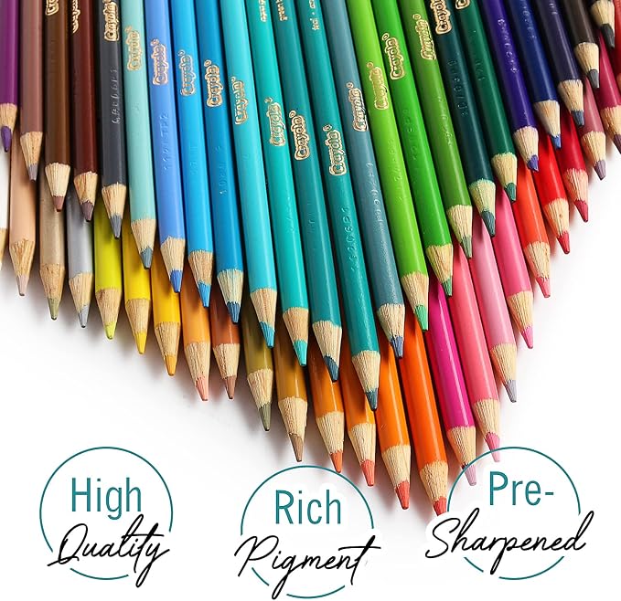 The Mega Deals Colored Pencils, 36 Assorted Colored Pencils for adult Coloring. Coloring Pencils with Sharpener for Home, School and Office (Gift Pack)