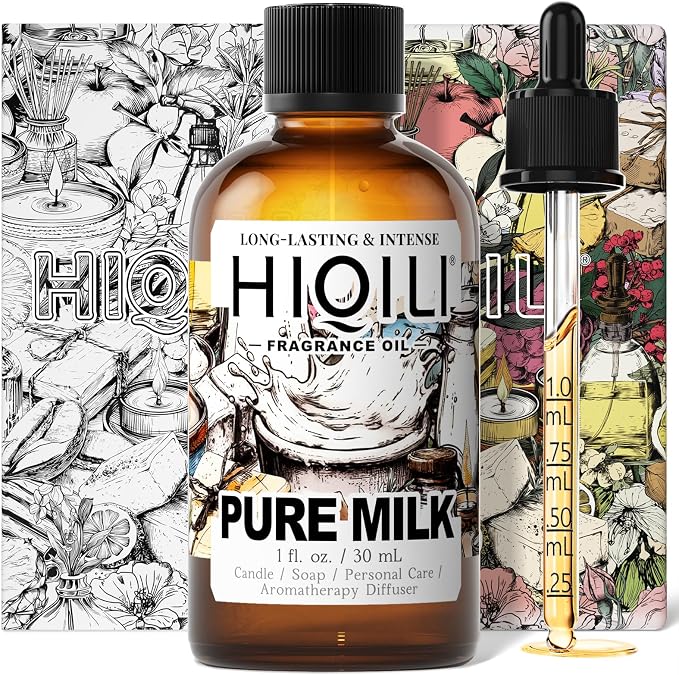 HIQILI Pure Milk Fragrance Oil for Soap Making & Body Wash - 1 Fl Oz