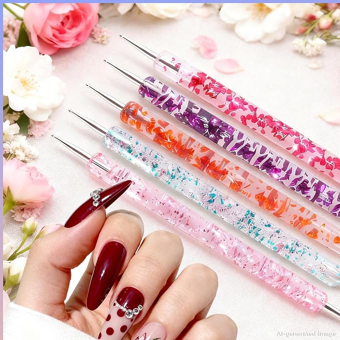 Artdone Nail Art Pens And Brushes Set With Liner Paint Dotting Tools