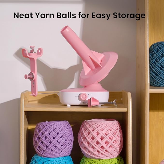 Electric Yarn Winder Pro, Upgraded 10oz Large Capacity for Knitting Lovers | Effortlessly Auto Winding Compact Yarn Cakes, Adjustable Stepless Speed for Most Yarn Type, Ideal Gift for Yarn Enthusiasts