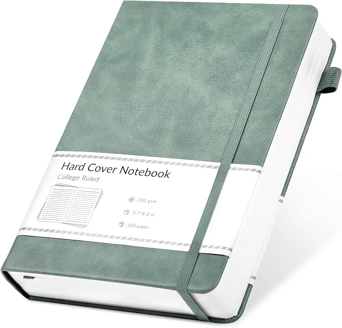 CAGIE Journal Notebook for Women Men Leather Journaling Notebooks Diary A5