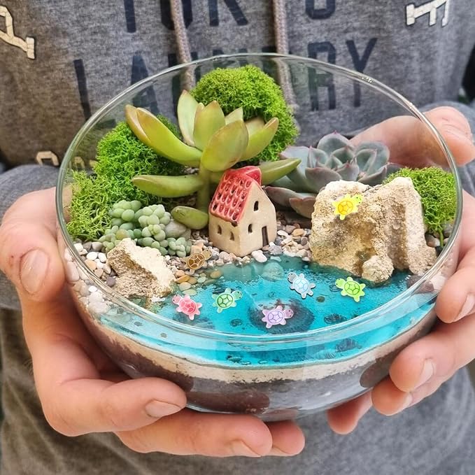 120Pcs Mini Resin Turtles, Glow in the Dark Miniature Tiny Turtles for Crafts, Micro Resin Animals Figurines for DIY Fairy Garden Dollhouse Micro Landscaping Decoration