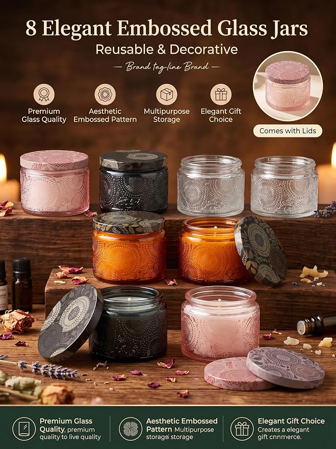 Deluxe Soy Wax Candle Making Kit, Complete DIY Craft Gift Set