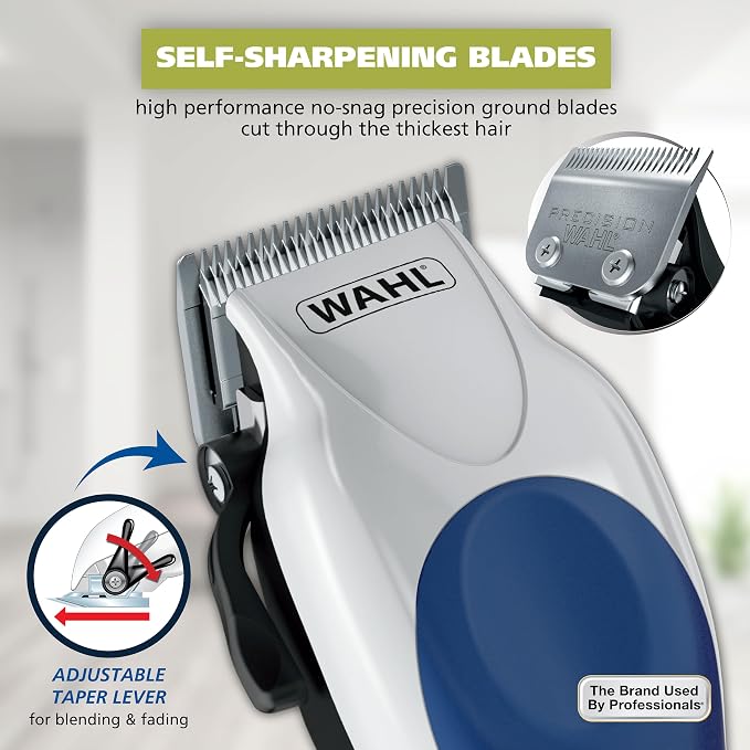 Wahl Clipper USA Color Pro Corded Haircutting Kit with Color Guide Combs