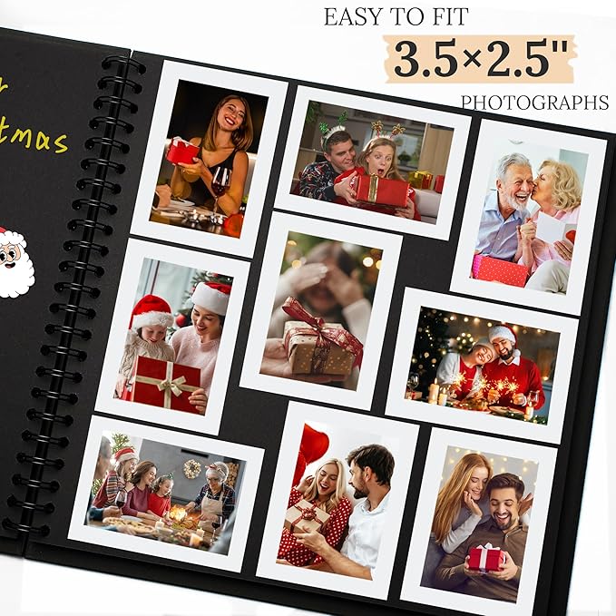 Scrapbook Photo Album 10"x10" 20 Sheets 40 Pages Hardcover Kraft Paper