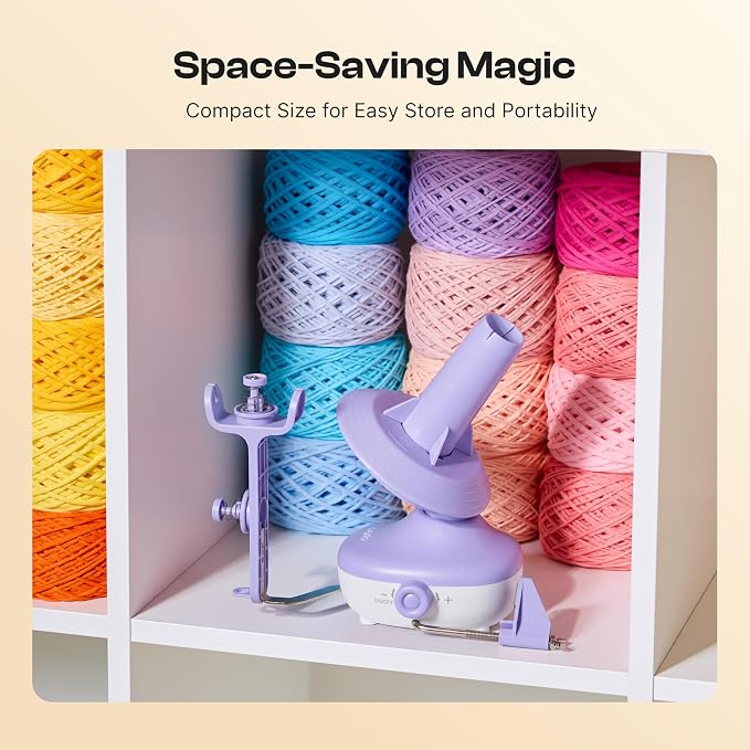 Caydo Electric Yarn Winder, Effortless Yarn Organizer for Crochet Lovers