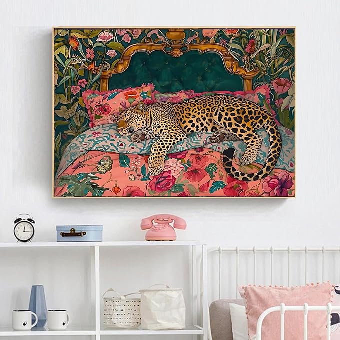 Cheetah Diamond Art Kits for Adults, Diamond Painting for Beginner 5D DIY