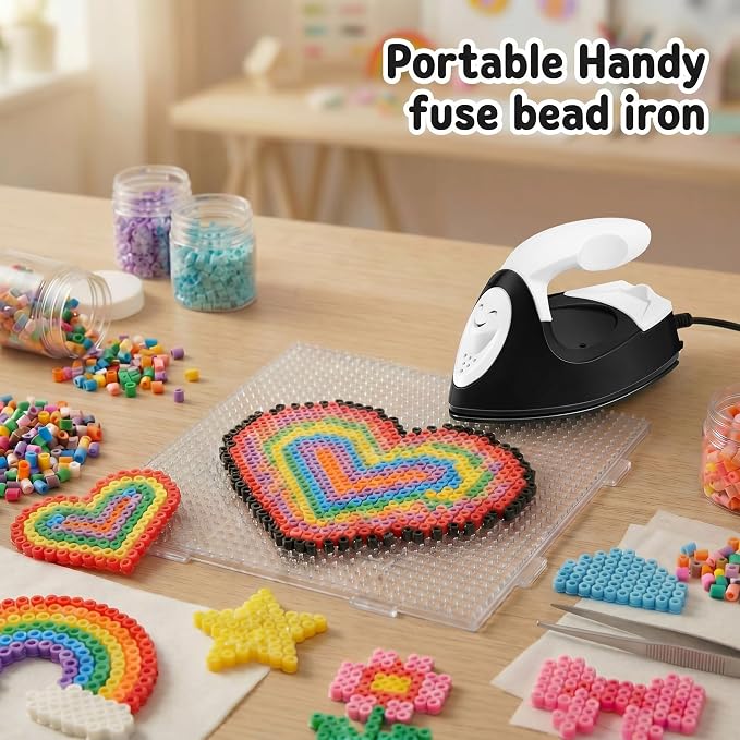 Honoson Mini Craft Iron with Charging Base Tiny,Black